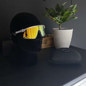 Gold and clear Oakley BXTR